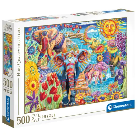 Elephants Carnival puzzle 500 piese poza produsului