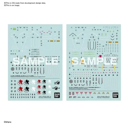 Evangelion RG Decal model kit autocolante poza produsului