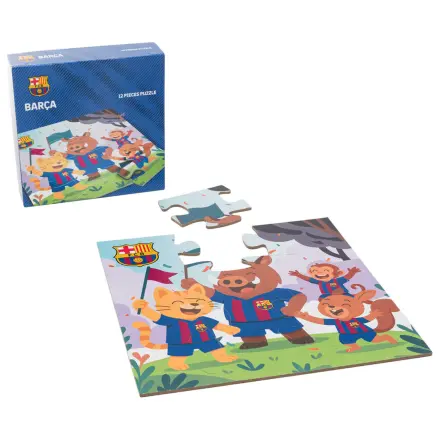 F.C. Barcelona puzzle 12 piese poza produsului