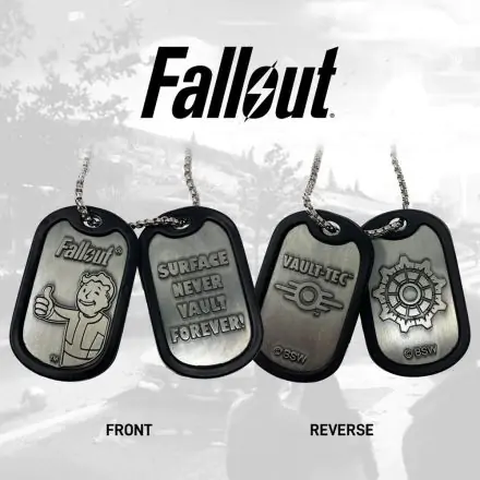 Fallout Placute de identificare Dog Tags cu lant cu bile Logo poza produsului