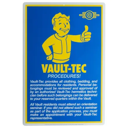 Fallout Metal Sign Proceduri poza produsului