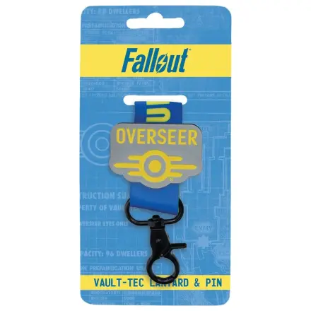Fallout Vault-Tec Overseer Lanyard si set insigna pin poza produsului