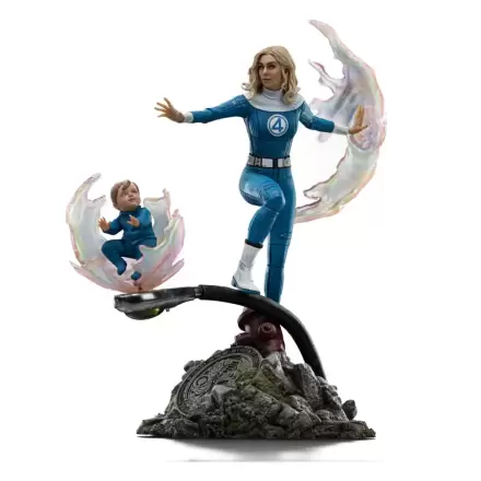 Statuie Fantastic Four Art Scale 1/10 Invisible Woman and Franklin 28 cm poza produsului