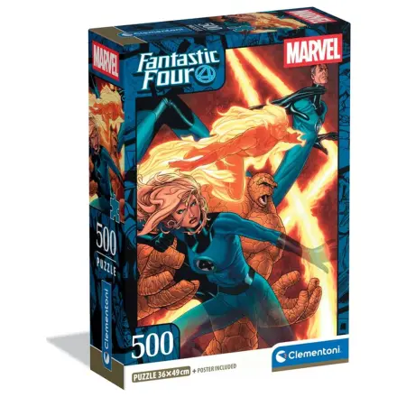Fantastic Four Flame puzzle compact de 500 de piese poza produsului