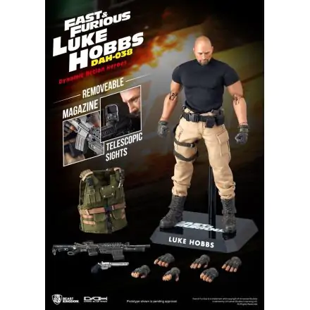 Fast & Furious Dynamic 8ction Heroes Figurina de acțiune 1/9 Luke Hobbs 21 cm termékfotója