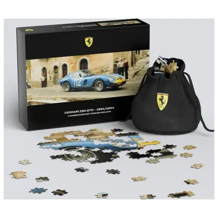 Ferrari 250GTO Premium Puzzle A Swede Swerves Through Sicilians (1000 piese) 97 x 34 cm poza produsului