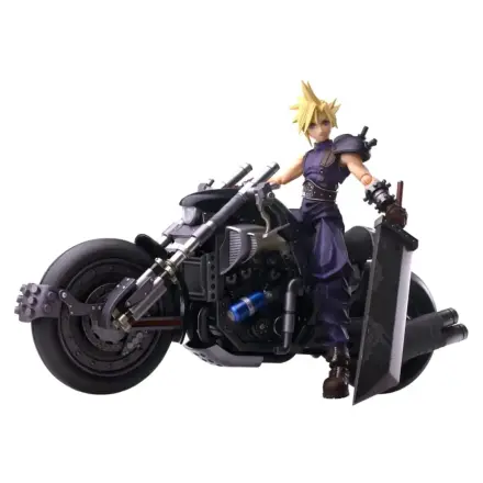 Figurină de acțiune Bring Arts și vehicul Cloud Strife & Hardy-Daytona 15 cm poza produsului