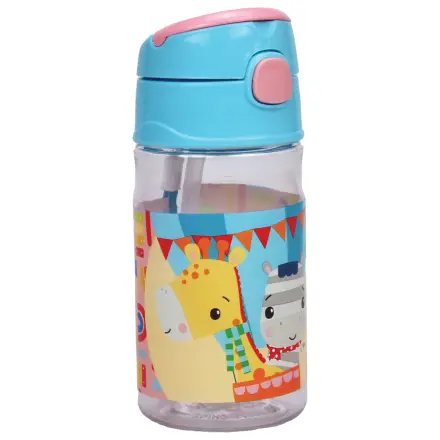 Fisher-Price Animals Party Sticla din plastic cu pai si agatatoare 350 ml poza produsului