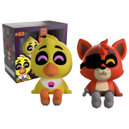 Figurine Five Nights at Freddy's Chica & Foxy Monitor Buddiez 6 cm poza produsului