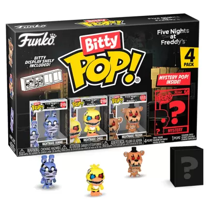 Blister 4 figurine Bitty POP Five Nights at Freddys Nightmare Bonnie termékfotója