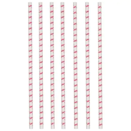 Flamingo paie de hartie, set de 12 piese poza produsului