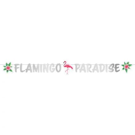 Flamingo Paradise Paper Sign 135 cm poza produsului