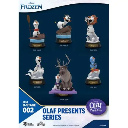 Frozen Mini Diorama Stage Statues 6 piese Olaf Presents 12 cm poza produsului