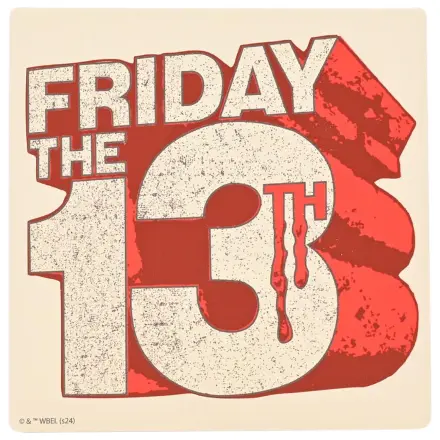 Friday 13th Logo Dui Ceramic Patrat Coaster poza produsului