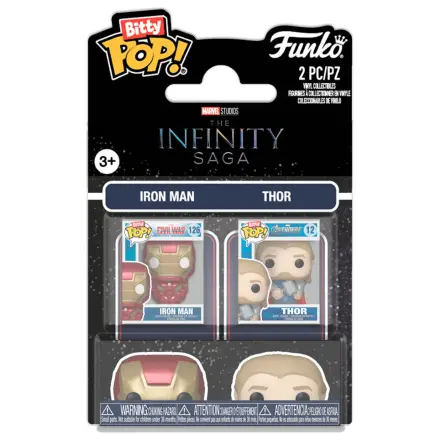 Funko Bitty POP pachet cu 2 figurine Marvel Infinity Saga Iron Man si Thor poza produsului