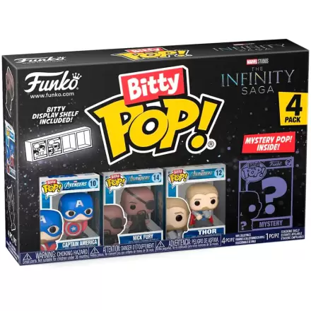 Blister 4 figurine Bitty POP Marvel The Infinity Saga Captain America termékfotója