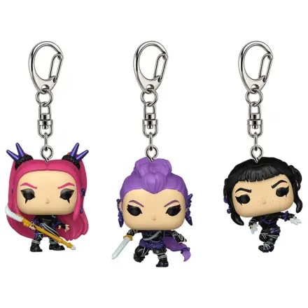 Pachet 3 brelocuri Funko Pocket POP Kpop Demon Hunters poza produsului