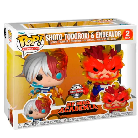 My Hero Academia figurine POP! Vinyl 2-Pack Endeavor & Todoroki 9 cm termékfotója