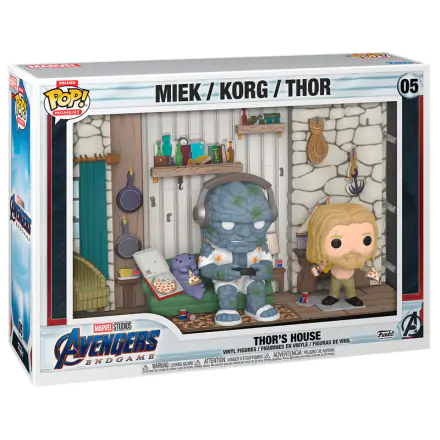 Pachet de 2 figurine din vinil Avengers Endgame POP Moments Deluxe Thors House 9 cm poza produsului