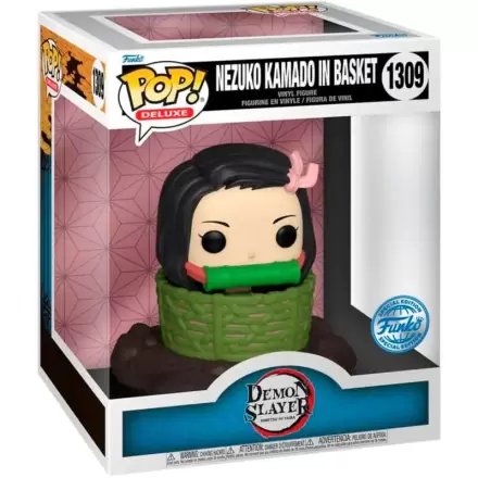 Figurină POP Deluxe Demon Slayer Kimetsu no Yaiba Nezuko Kamado în Coș Exclusiv termékfotója