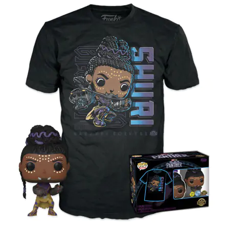 Figurină Funko POP! și cutie tricou Marvel Black Panther Shury Exclusiv termékfotója