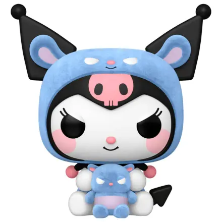 Figurina Funko POP Hello Kitty Kuromi As Baku Flocked poza produsului