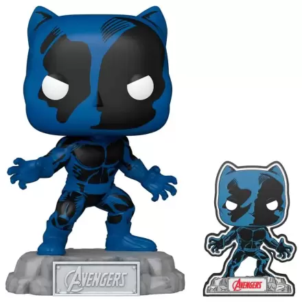 Figurină Funko POP Marvel Avengers Aniversarea 60 Benzi desenate Pantera Neagră cu Pin Exclusiv termékfotója