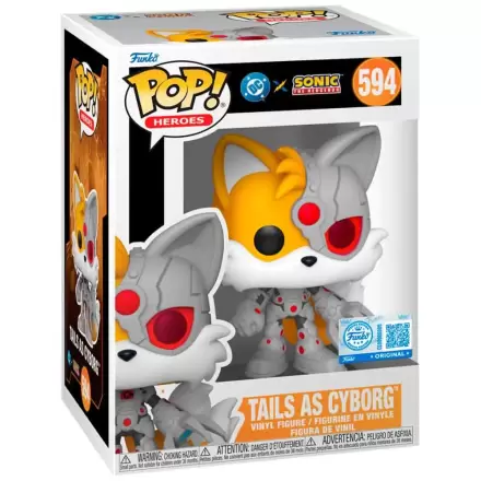 Funko POP figurina Sonic The Hedgehog DC Comics Tails As Cyborg Exclusive poza produsului