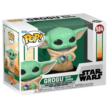 Star Wars The Book of Boba Fett POP! TV Figurina de vinil Grogu w/armor 9 cm poza produsului