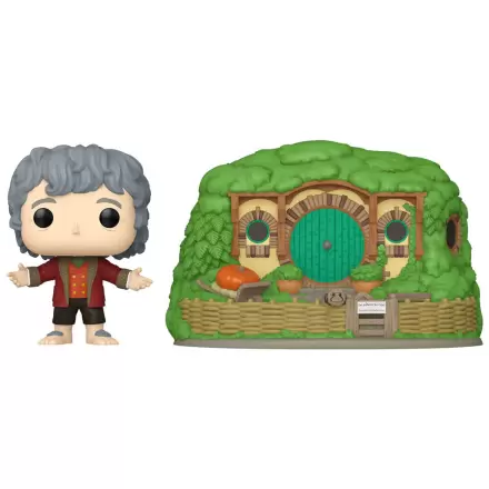 Figurină Funko POP Town The Lord of the Rings Bilbo Baggins with Bag-End poza produsului