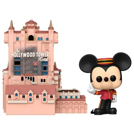 Walt Disney Word 50th Anniversary POP! Town Figurina Vinyl Hotelul Turnul Hollywood și Mickey Mouse 9 cm termékfotója