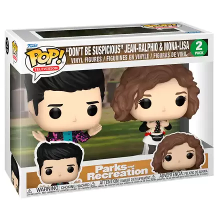 Blister 2 figurine Funko POP Parks and Recreation Dont Be Suspicious Jean-Ralphio & Mona-Lisa termékfotója