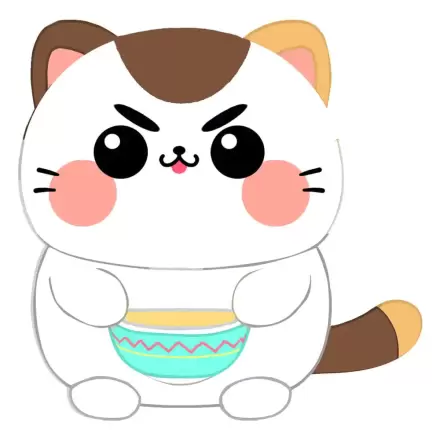Funny Cat Plus Figura Pisica cu Supa 25 cm poza produsului