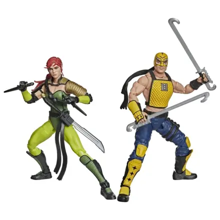 G.I. Joe Classified Series Action Figure set de 2 piese #212 Ninja Force Scarlett & T'Jbang 15 cm poza produsului