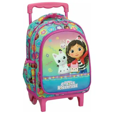 Gabi's Dollhouse Color Fade Rolling Preschool Rucsac, Geanta 30 cm poza produsului