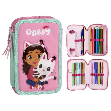 Gabbys Dollhouse etui dublu pentru creioane poza produsului