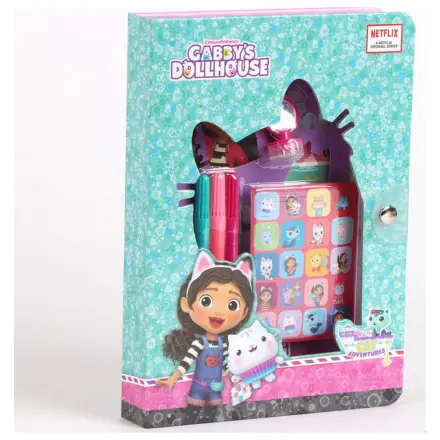 Gabi's Dollhouse Funny Carte de Colorat Set cu Sablon poza produsului