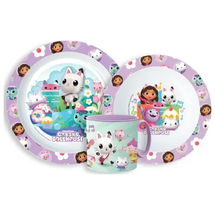 Gabby's Dollhouse Kitty Magic Set de cină, set din microplastic cu cană poza produsului