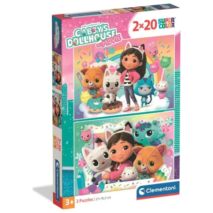 Gabbys Dollhouse puzzle 2x20 piese poza produsului
