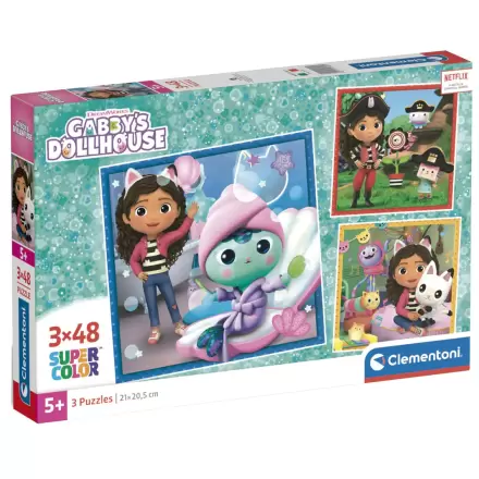 Gabbys Dollhouse puzzle 3x48 bucăți termékfotója