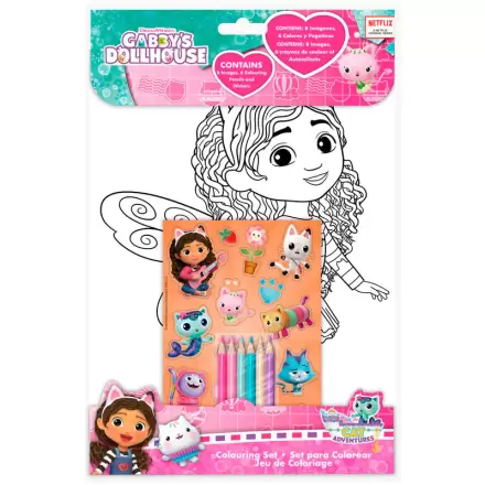 Gabbys Dollhouse set de colorat + stickere poza produsului