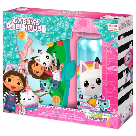 Cutie de prânz Gabbys Dollhouse + sticlă de aluminiu 500ml set termékfotója