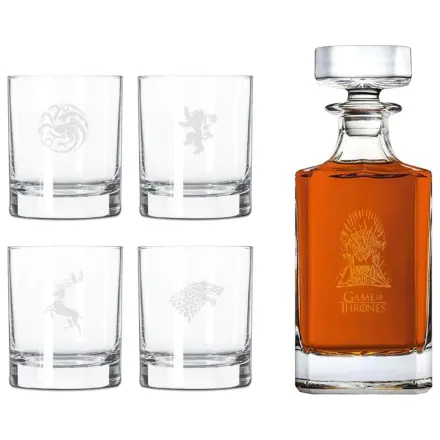 Game of Thrones Set cu 4 pahare de whiskey gravate poza produsului