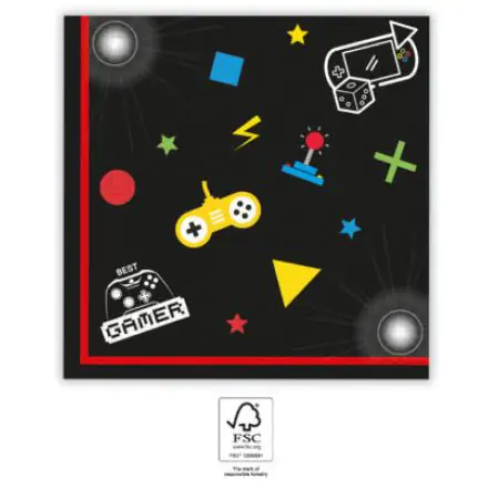 Șervețele Gaming Party 20 buc 33x33 cm FSC poza produsului