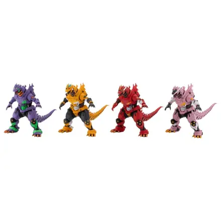 Godzilla x Evangelion Gekizou Series Statues Pachet de 4 bucati Type-3 Kiryu Eva colour Ver. 9 cm poza produsului
