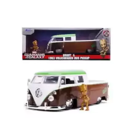 Guardians of the Galaxy Diecast Model 1/24 1963 Bus Pickup Groot poza produsului