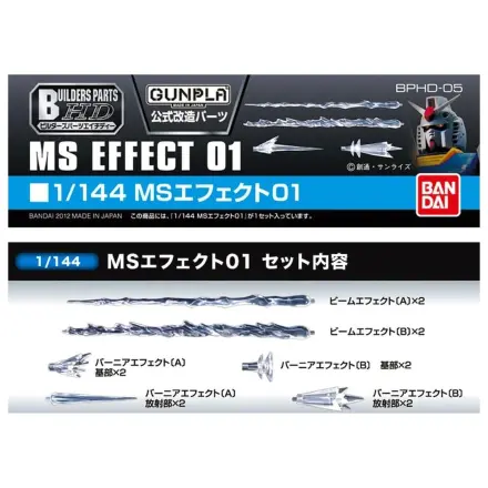 Gundam Builders Piese HD 1/144 MS Efect 01 Kit de model poza produsului