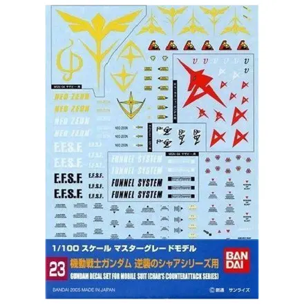 Gundam Decal 023 MG Multiuse Char's Counterattack poza produsului