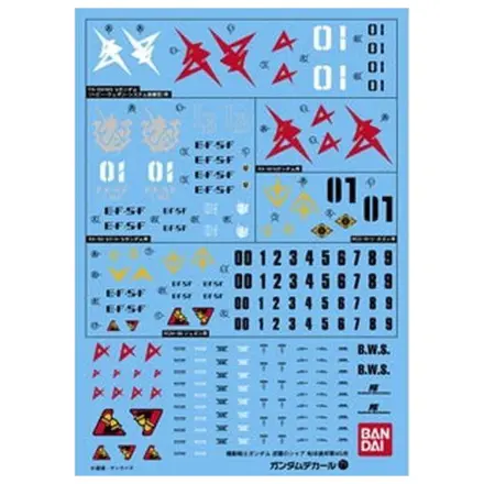 Gundam Decal 071 Char's Counterattack Earth Federation decal poza produsului