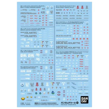 Gundam Decal 142 Gundam Seed Freedom Multiuse 2 Kit model poza produsului